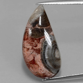 9.34캐럿 천연 멀티컬러 재스퍼, 멋진 모양, 23.4×11.6 mm, 불투명체