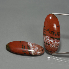 33.98캐럿 천연 다색 벽옥 보석, 타원형 컷, 불투명체