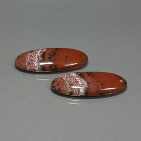 33.98캐럿 천연 다색 벽옥 보석, 타원형 컷, 불투명체