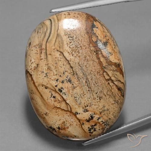 57.19ct 자연스러운 다색 벽옥, 타원형, 불투명체