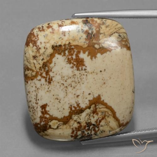 37.15ct 자연스러운 다색 벽옥, 방석, 불투명체