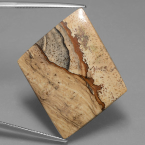 21.24캐럿 천연 멀티컬러 재스퍼, 멋진 모양, 27.2×24 mm, 불투명체
