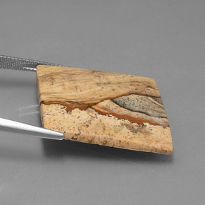 21.24캐럿 천연 멀티컬러 재스퍼, 멋진 모양, 27.2×24 mm, 불투명체