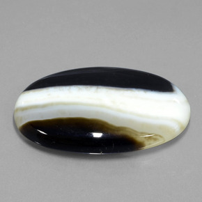 57.18캐럿 천연 멀티컬러 재스퍼, 타원형 컷, 39.7×25.3 mm, 불투명체