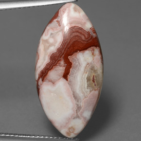 10.95캐럿 천연 멀티컬러 재스퍼, 마퀴즈, 25.4×12.8 mm, 불투명체