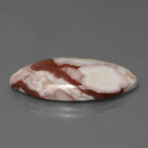 10.95캐럿 천연 멀티컬러 재스퍼, 마퀴즈, 25.4×12.8 mm, 불투명체