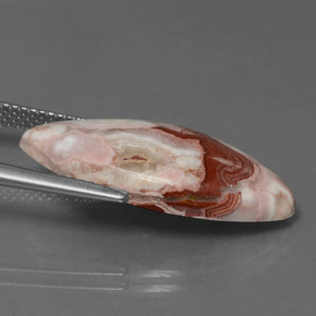 10.95캐럿 천연 멀티컬러 재스퍼, 마퀴즈, 25.4×12.8 mm, 불투명체