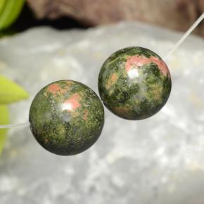 33.98캐럿 천연 멀티컬러 재스퍼 보석, 구형 / 볼, 12.65 mm, 불투명체