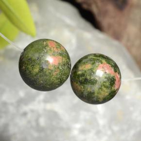 33.98캐럿 천연 멀티컬러 재스퍼 보석, 구형 / 볼, 12.65 mm, 불투명체