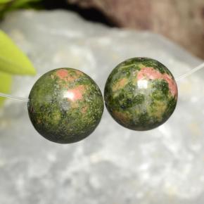 33.98캐럿 천연 멀티컬러 재스퍼 보석, 구형 / 볼, 12.65 mm, 불투명체