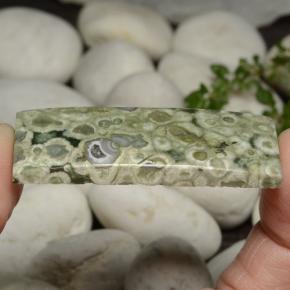 40.89캐럿 천연 멀티컬러 재스퍼, 바게트, 45×17.9 mm, 불투명체