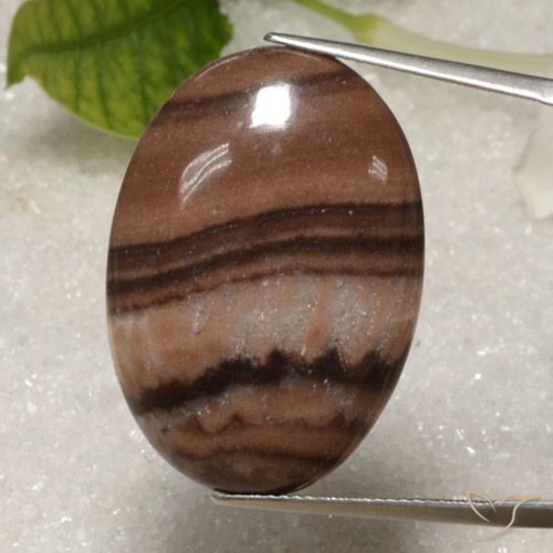 23.78ct 자연스러운 다색 벽옥, 타원형, 불투명체