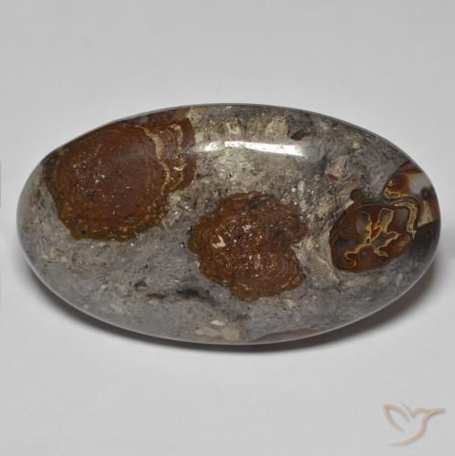 46.26ct 자연스러운 다색 벽옥, 타원형, 불투명체