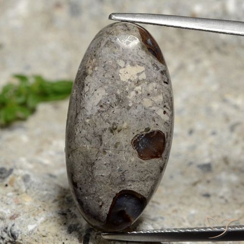16.16ct 자연스러운 다색 벽옥, 타원형, 불투명체