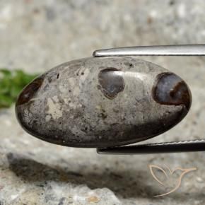 16.16캐럿 천연 다색 벽옥, 타원형, 불투명체