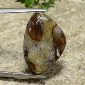 9.97캐럿 천연 다색 벽옥, 일조, 불투명체