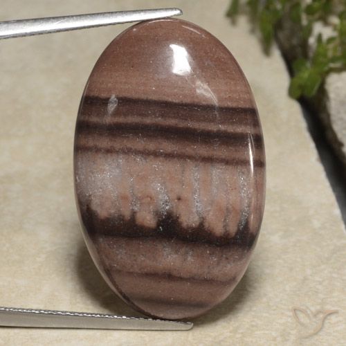 24.78ct 자연스러운 다색 벽옥, 타원형, 불투명체