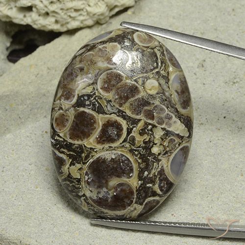 40.61ct 자연스러운 다색 벽옥, 타원형, 불투명체