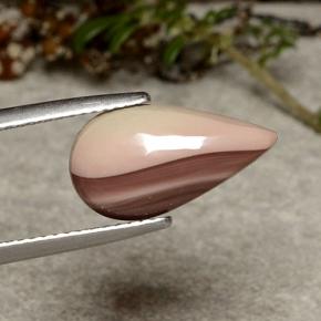 2.81캐럿 천연 멀티컬러 재스퍼, 배 모양, 15.8×8.7 mm, 불투명체