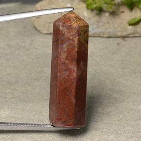 25.52캐럿 천연 다색 벽옥, 멋진 모양, 불투명체