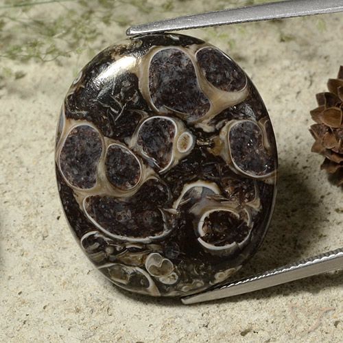 28.37ct 자연스러운 다색 벽옥, 타원형, 불투명체