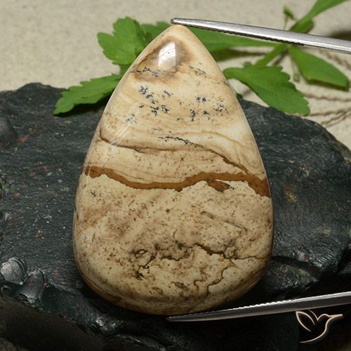 80.06ct 자연스러운 다색 벽옥, 배 모양, 불투명체