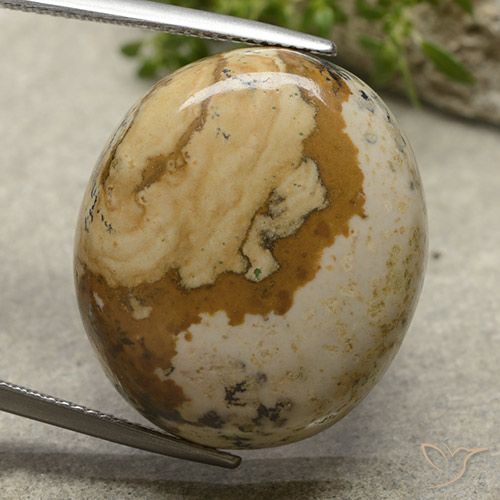 31.27ct 자연스러운 다색 벽옥, 타원형, 불투명체