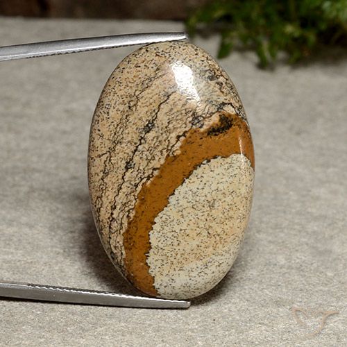 32.32ct 자연스러운 다색 벽옥, 타원형, 불투명체