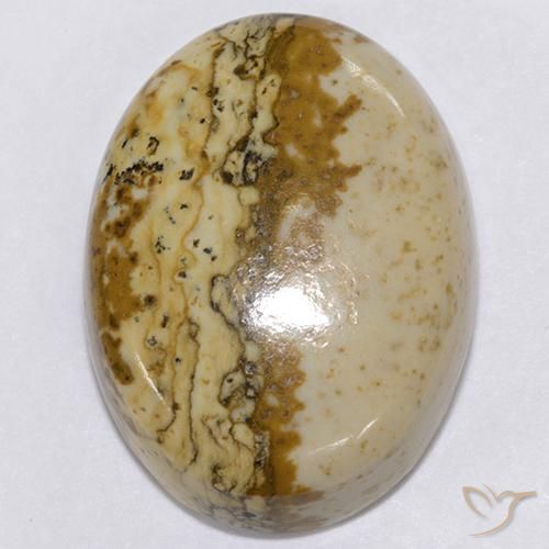 19.96ct 자연스러운 다색 벽옥, 타원형, 불투명체