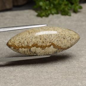 17.23캐럿 천연 멀티컬러 재스퍼, 마퀴즈, 31.7×12.3 mm, 불투명체