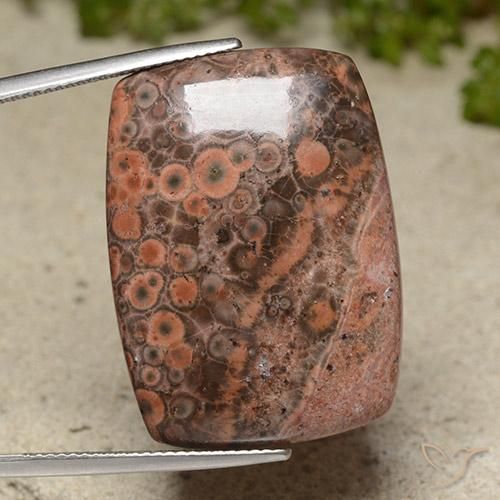 31.13ct 자연스러운 다색 벽옥, 방석, 불투명체