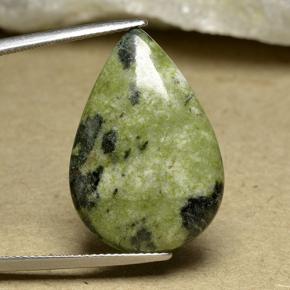 15.63캐럿 천연 멀티컬러 재스퍼, 배 모양, 27.1×18.5 mm, 불투명체