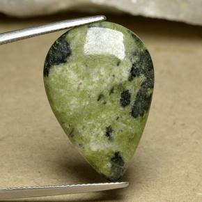 15.63캐럿 천연 멀티컬러 재스퍼, 배 모양, 27.1×18.5 mm, 불투명체