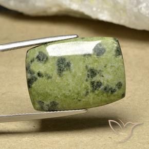 25.51캐럿 천연 멀티컬러 재스퍼, 쿠션 컷, 25.5×18.4 mm, 불투명체