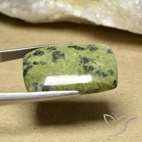 25.51캐럿 천연 멀티컬러 재스퍼, 쿠션 컷, 25.5×18.4 mm, 불투명체