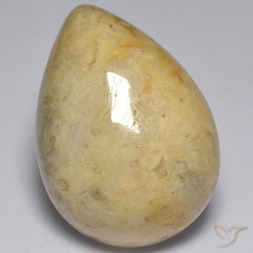 25.97ct 자연스러운 다색 벽옥, 배 모양, 불투명체