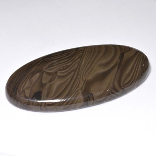 51.37캐럿 천연 갈색 벽옥, 타원형 컷, 불투명체