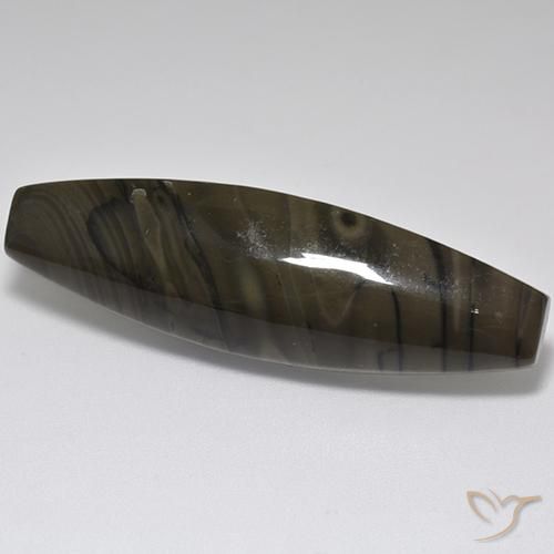 25.05ct 자연스러운 다크 초콜릿 브라운 벽옥, 팬시한, 불투명체