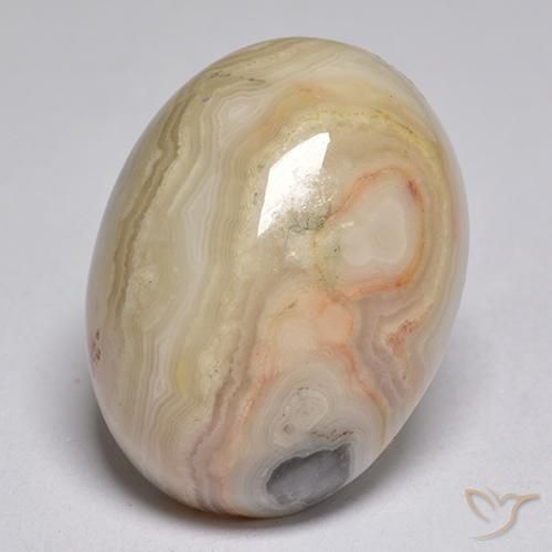 19.80ct 자연스러운 다색 벽옥, 타원형, 불투명체