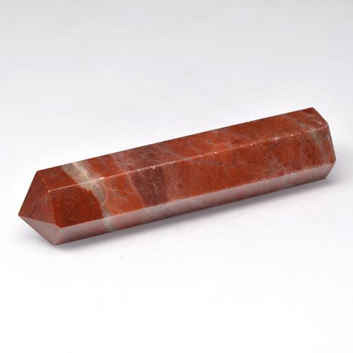 28.43캐럿 천연 멀티컬러 재스퍼, 멋진 모양, 39×9.1 mm, 불투명체
