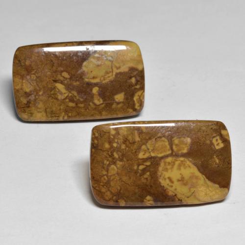 26.16캐럿 천연 다색 벽옥 보석, 쿠션 컷, 불투명체