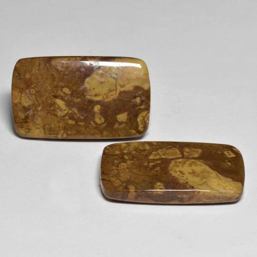 26.16캐럿 천연 다색 벽옥 보석, 쿠션 컷, 불투명체