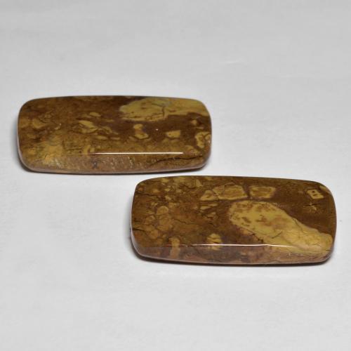 26.16캐럿 천연 다색 벽옥 보석, 쿠션 컷, 불투명체