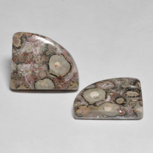 8.02캐럿 천연 멀티컬러 재스퍼 보석, 멋진 모양, 14.2×11.9 mm, 불투명체
