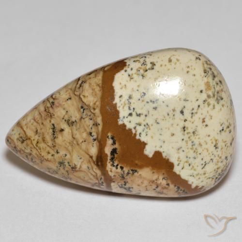 24.18ct 자연스러운 다색 벽옥, 배 모양, 불투명체