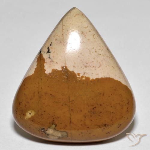 28.97ct 자연스러운 다색 벽옥, 배 모양, 불투명체