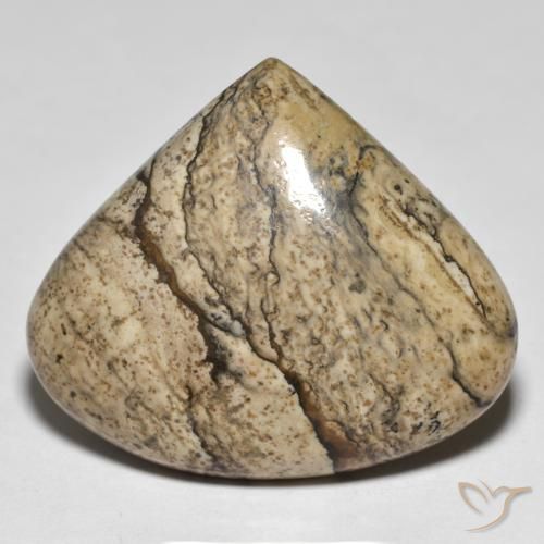 32.69ct 자연스러운 다색 벽옥, 배 모양, 불투명체