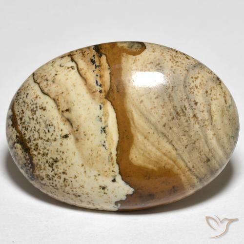 22.37ct 자연스러운 다색 벽옥, 타원형, 불투명체