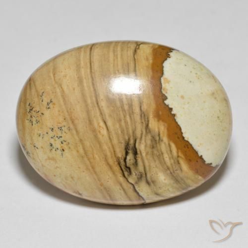 41.24ct 자연스러운 다색 벽옥, 타원형, 불투명체