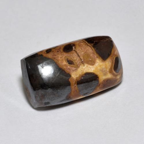 6.94캐럿 천연 멀티컬러 재스퍼, 쿠션 컷, 15.3×8.6 mm, 불투명체